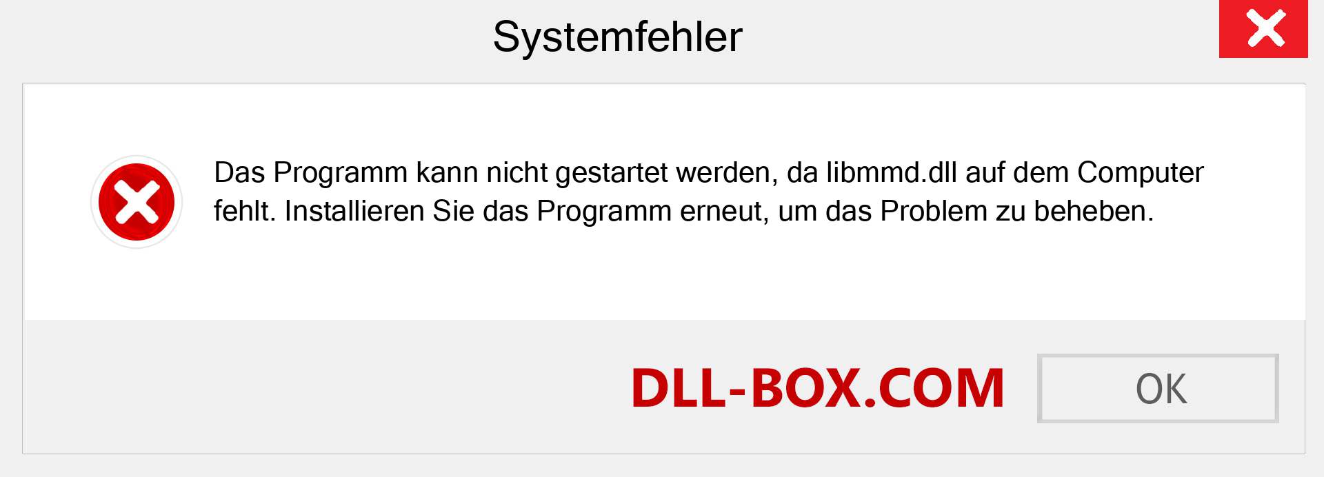 libmmd.dll-Datei fehlt?. Download für Windows 7, 8, 10 - Fix libmmd dll Missing Error unter Windows, Fotos, Bildern